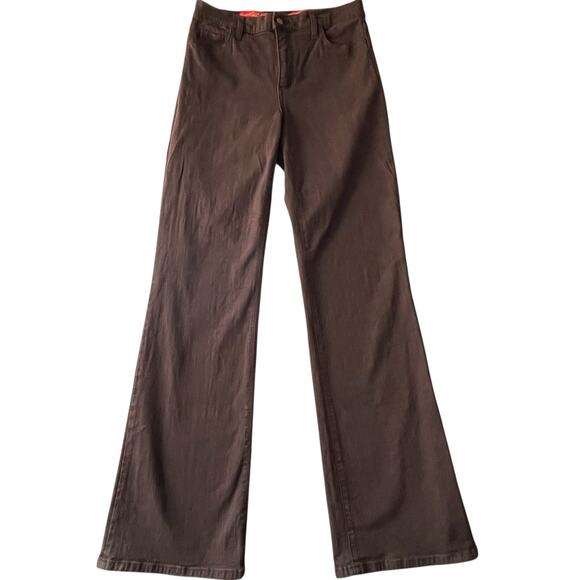 NYDJ Tummy Tuck Boot Cut Jeans Size 4 Brown Stretch Curve Academia Preppy - Picture 1 of 8